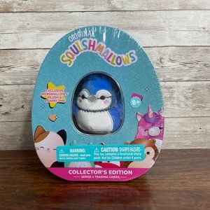 Squishmallows Collector's Edition Tin with Babs & Series 1 Trading Cards